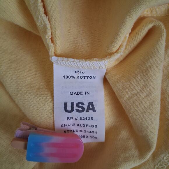 Fresh Produce Yellow Floral 100%Cotton Midi Dress Sleeveless Medium Cottagecore - Picture 6 of 7